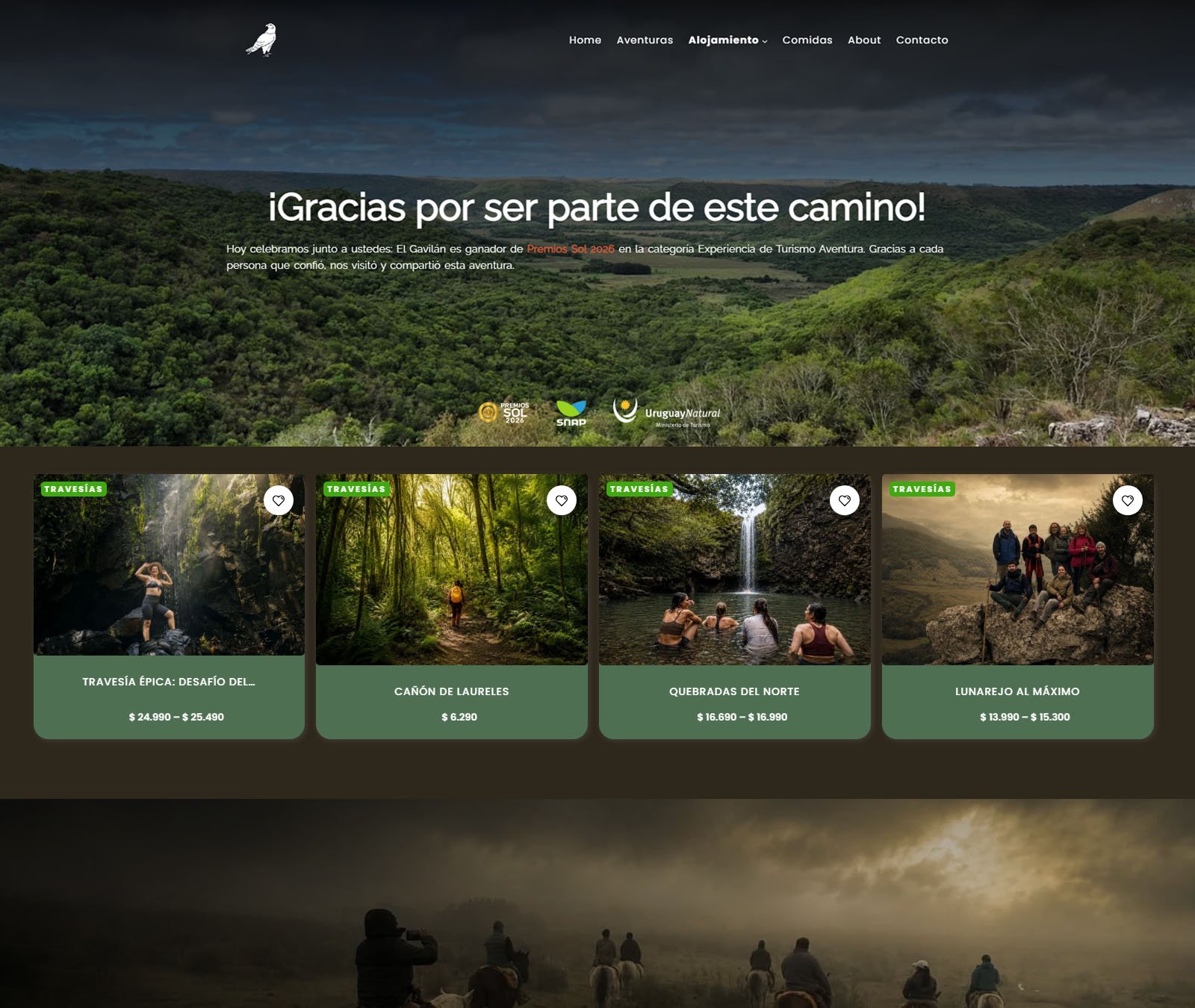 Página de inicio de El Gavilán